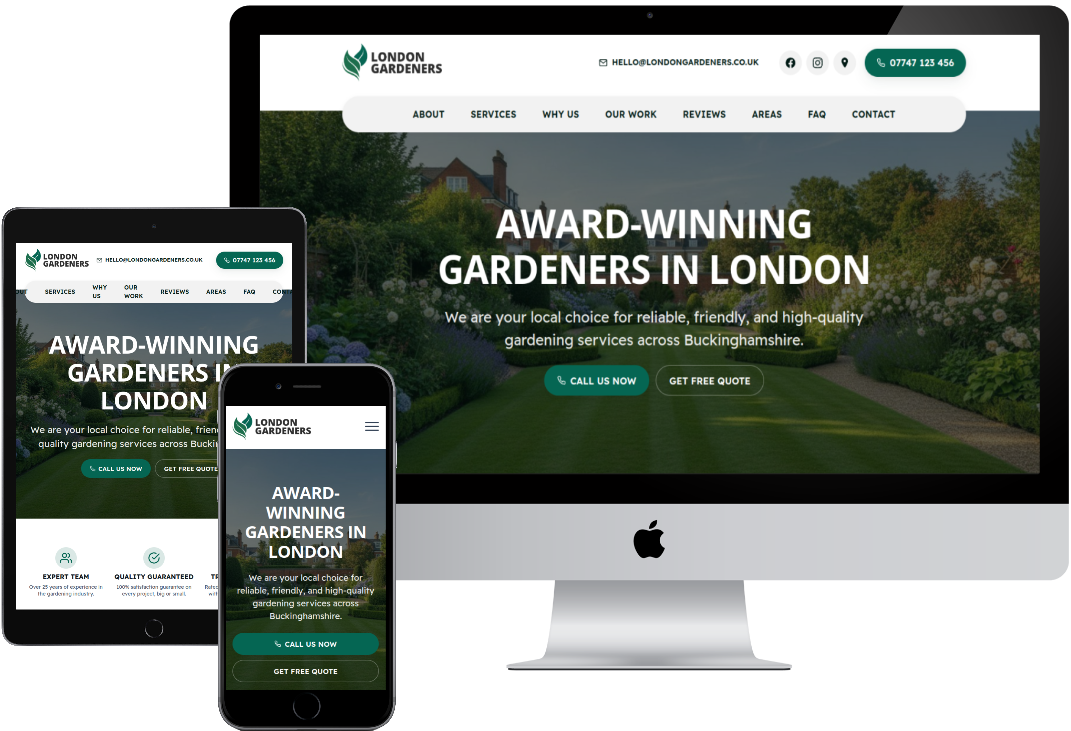 Free website design for home service businesses